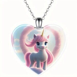 Cute Unicorn Pendant Necklace